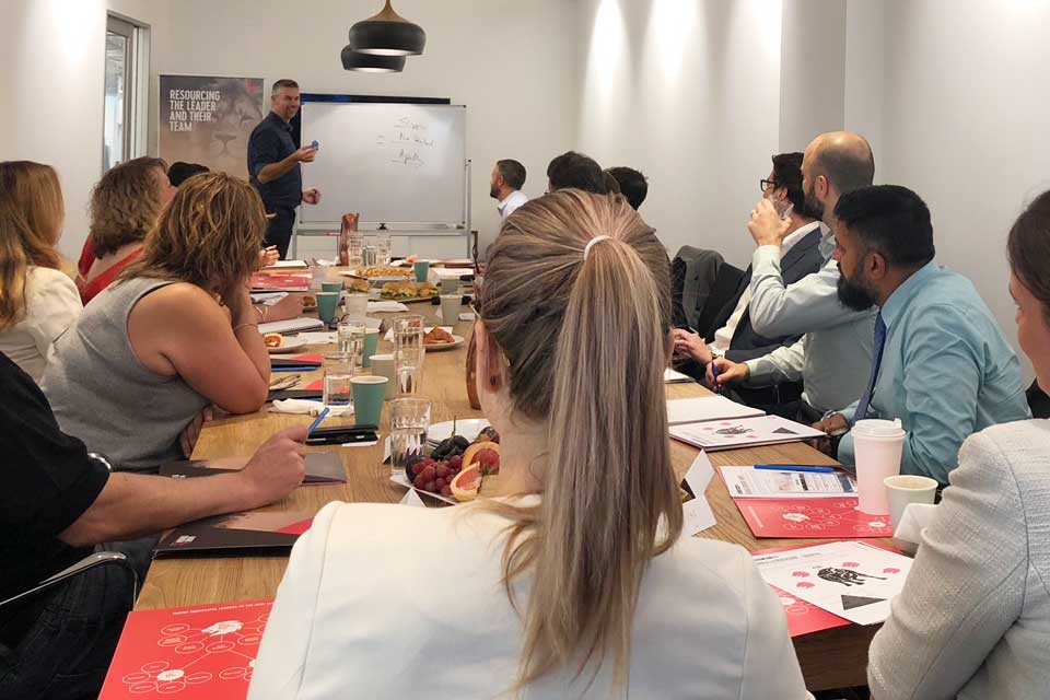 Mark Dobson presenting to The Business Club